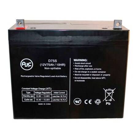 Battery Clerk AJC Invacare Arrow Storm 12V 75Ah Wheelchair Battery INVACARE-ARROW STORM